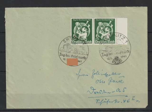Deutsches Reich Nr. 762 auf FDC ERSTTAGSBRIEF Tag der Briefmarke 1941 #1090966
