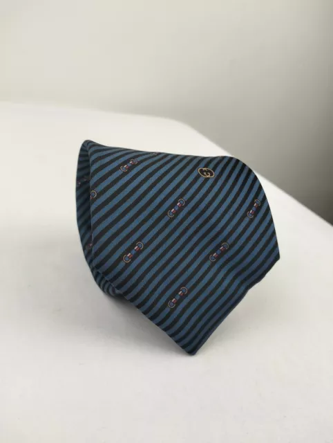 Cravatta Corbata Cravate Tie Gucci Hand Made in Italy 100% silk seta