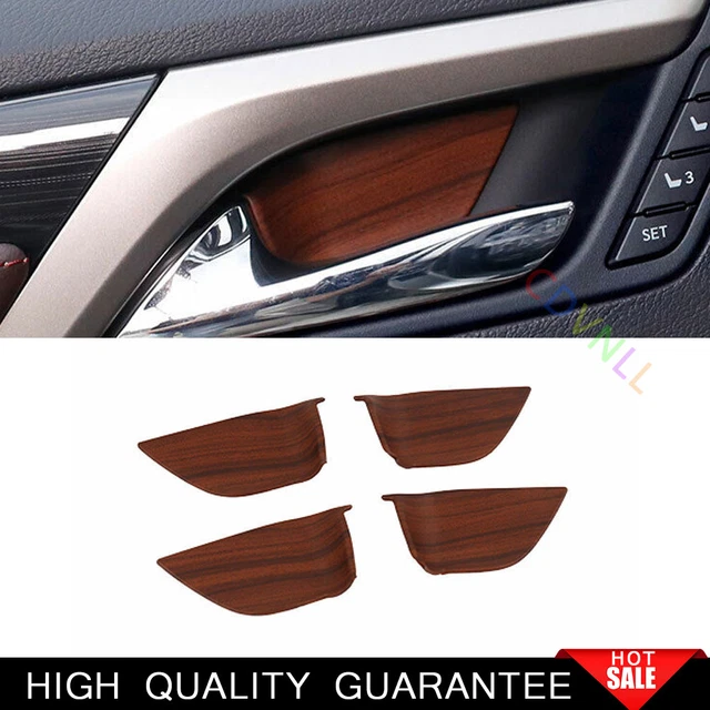 For Lexus RX300 450h 2015-2022 Peach Wood Grain Inner Door Bowl Cover Trim 4PCS