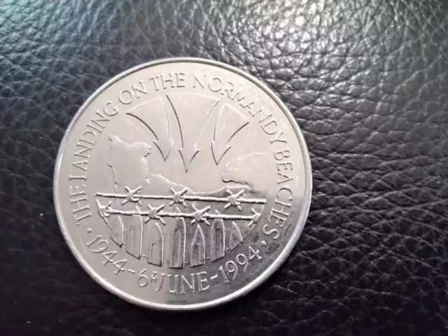 1994 st Helans Ascension the landing on ghe normandy beaches 50p coin