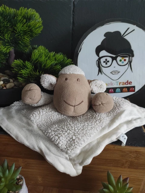 Doudou Tortue Nature et découvertes Beige marron mouchoir blanc