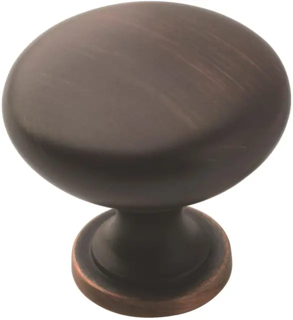 Amerock | Cabinet Knob | Oil Rubbed Bronze | 1-1/4 Inch (32 Mm) Diameter | Edona