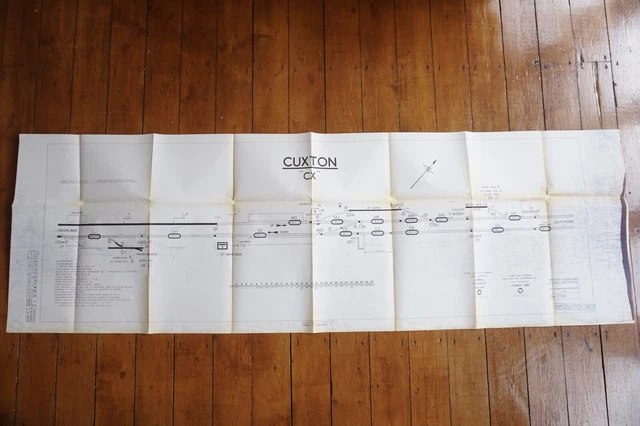 Signalling Plan Key 1972-1984 CUSTON SIGNALLING Signal Box Railway Plan Diagram Southern ...
