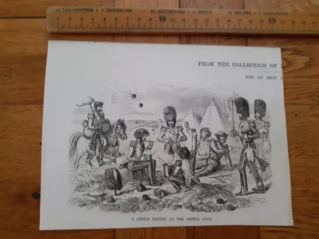 Punch magazine John Leech Victorian cartoon Crimea Club