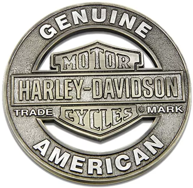 Harley-Davidson Magnet Trademark Cutout Heavy-Duty silber 7,6 cm