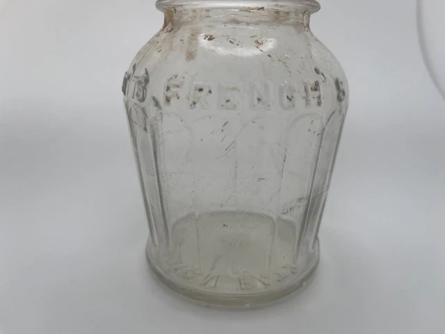 Vintage Glass Jar - French's Mustard