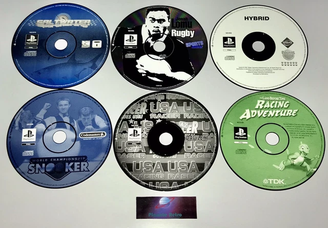 Lot De 6 Jeux PS1 PlayStation 1 D'occasion - Formule F1 Et Autres Titres Vintage Pour Collectionneurs
