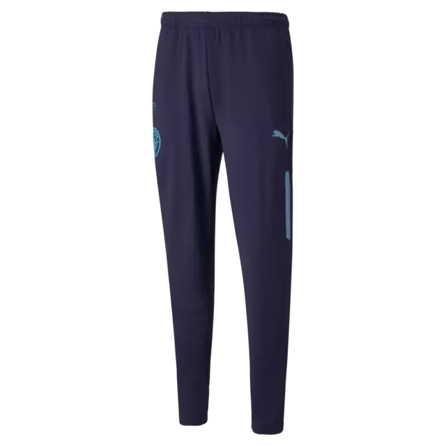 Manchester City Pants MCFC Track Pants Mens Peacoat Blue Puma Over 50% off RRP