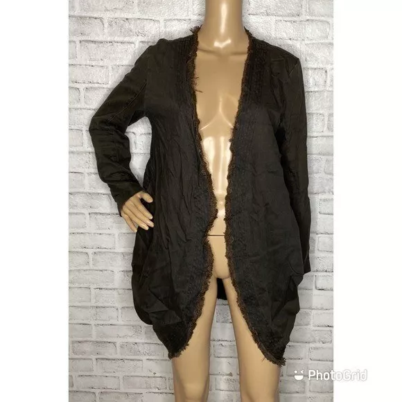 Prairie Underground fringe trim jacket s small