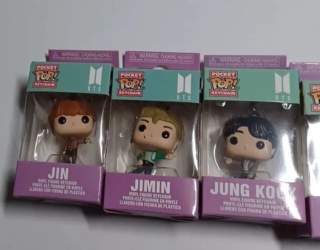 7 Pocket Funko Pops Set Hit Song Dynamite Jin,Jimin,Jung Kook V Suga,J-Hope,RM