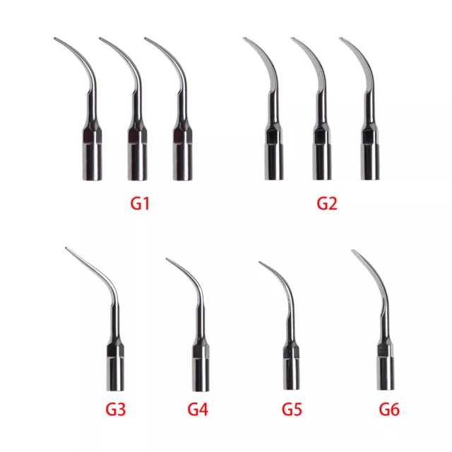 10* Dental Scaler Handpiece Tips Puntas para de Ultrasonidos G1-G6 w*