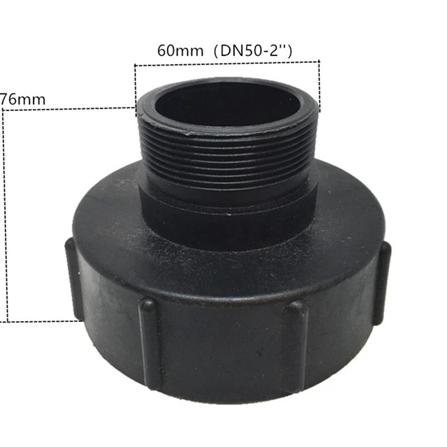 Adattatore Per Serbatoio IBC Con Rubinetto – Filetto S60x6 Maschio A Uscita 3/4