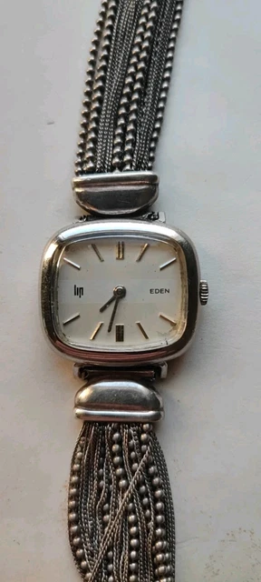 Montre LIP Henriette doré Bracelet acier en mailles 671451
