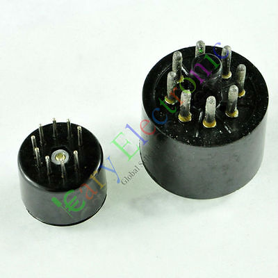 Bakelite Vacuum Tube Saver Socket Testing 5pc 9pin Fr 12AX7 + 5pc 8pin Octal DIY