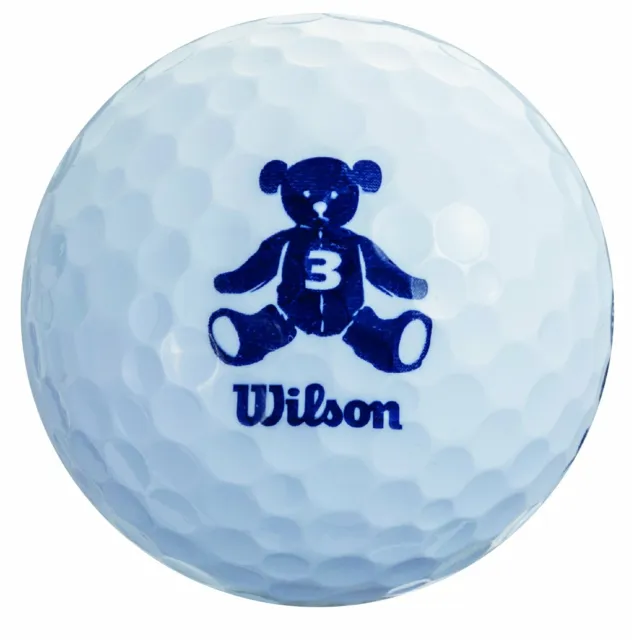 Wilson Japon Balle de Golf Balles BEAR3 Ours 1Dozen Blanc 2
