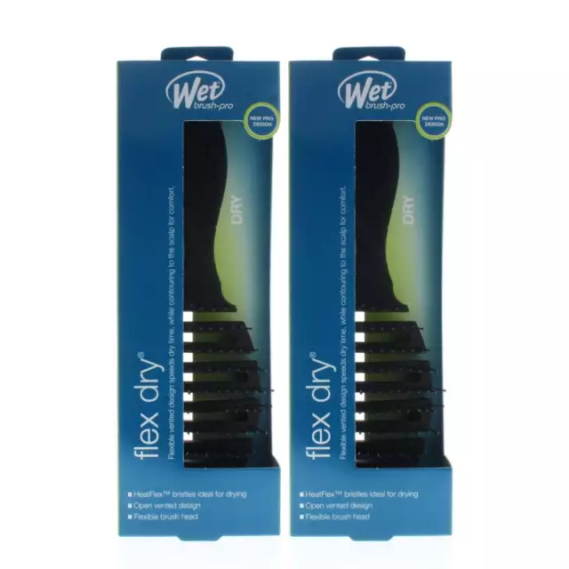 Wet Brush Pro Flex Dry Black Model# BWP800FLEXBK (2 Pack)