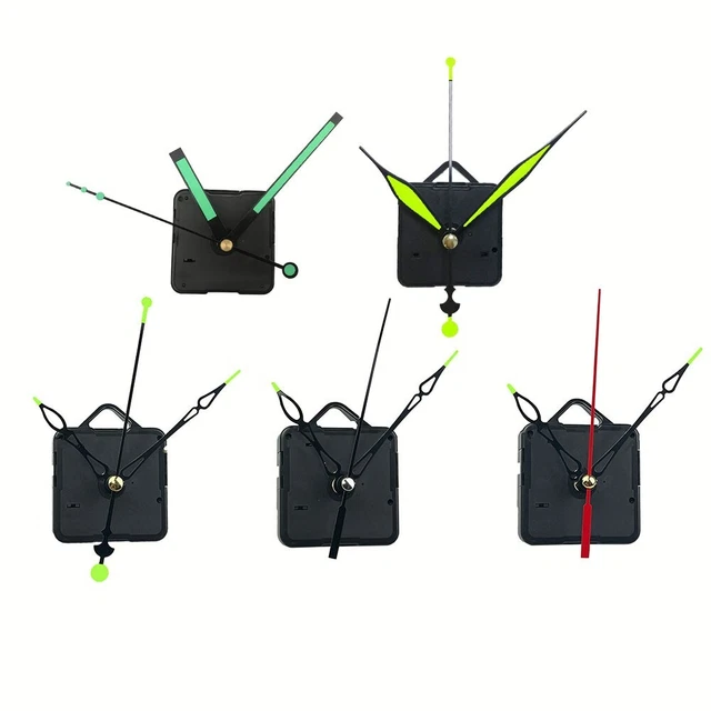 SILENT CLOCK MECHANISM DIY Kit Long Shaft Clock Motor Fluorescence ...