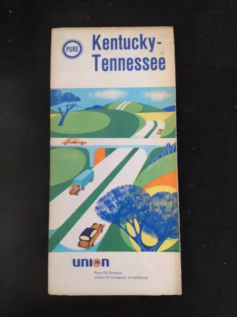 Pure Kentucky-Tennessee Vintage Road Map (LL)