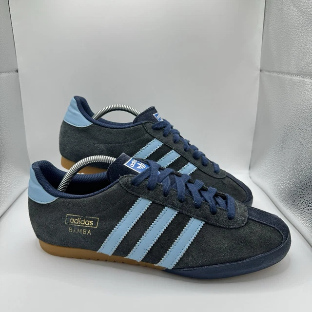 Adidas bamba blue suede shop