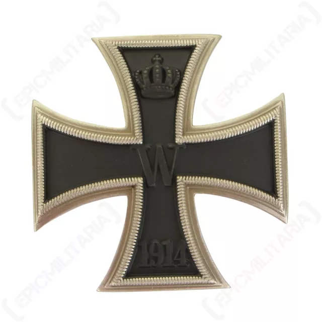 Repro WW1 German 1914 Iron Cross 1st Class Nickel Silver Combat Badge Award Army