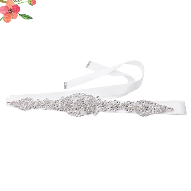 Accessorio Per Abito Sposa Costumi Festa Cintura Strass Le Donne Mancare