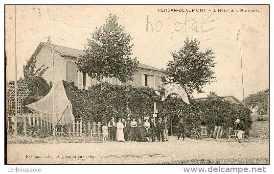 95 PERSAN BEAUMONT - hotel des bosquets (plis en l'etat)