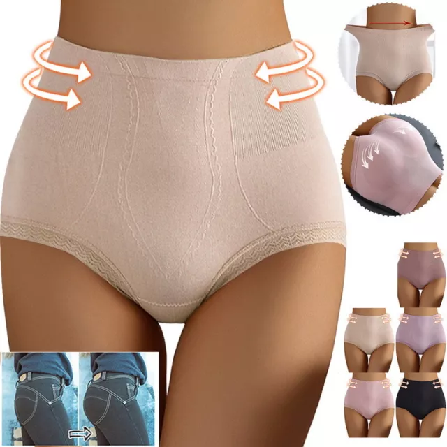 Women High Waisted Tummy Control Slimming Body Shaper Panties