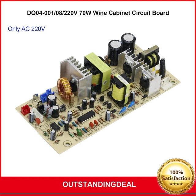 Carte Alimentation Et Contrôle De Température Pour Armoire à Vin - Modèles DQ04-001/DQ04-006 - 220V, 70W