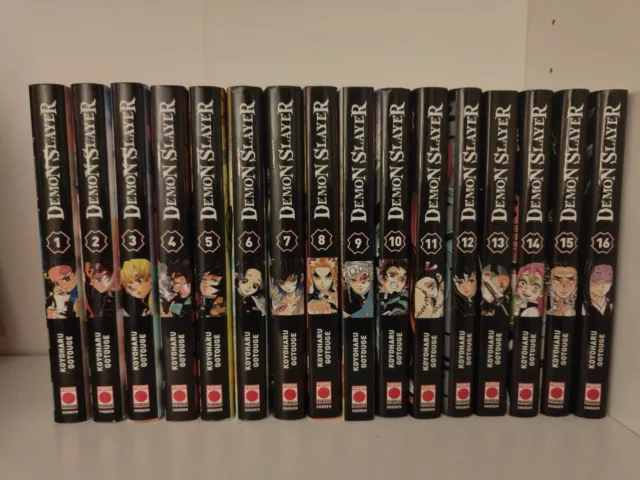 FRANCE Lot Mangas Demon Slayer : Kimetsu no Yaiba | Tome 1 à 16