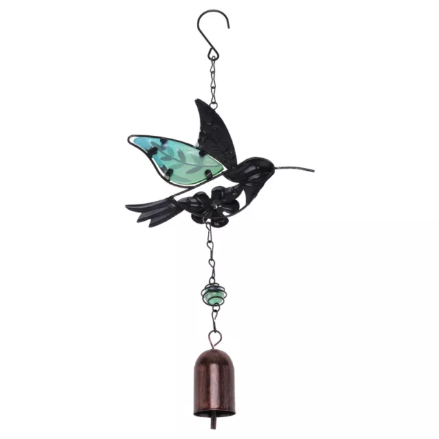 Windspiel Schmiedeeisen Chime Kolibri Handwerk Anhänger Außendekoration