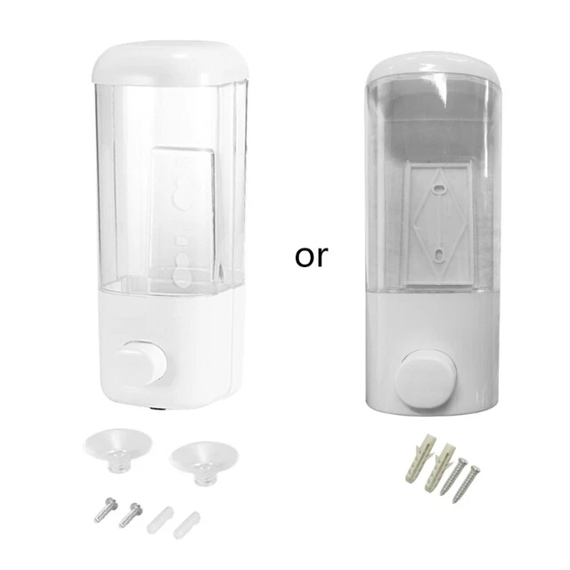 500ml Bathroom Soap Dispenser Wall Mounted Self-Adhesive Shampoo Container Hand