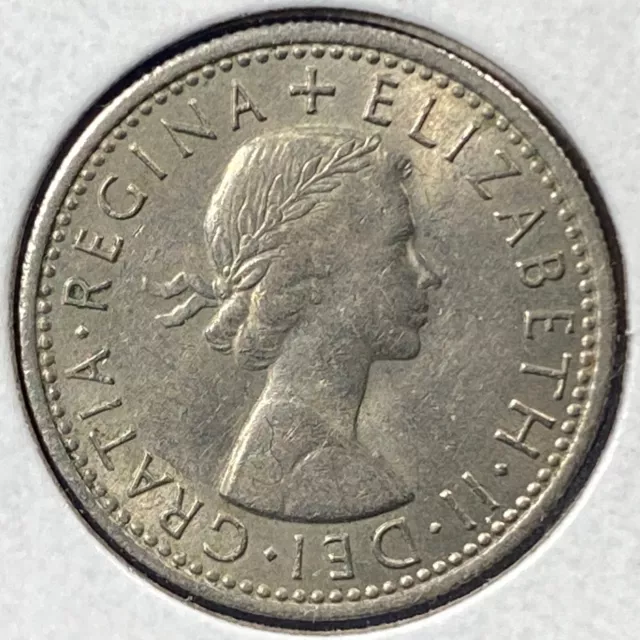 1967 Great Britain Six Pence, Elizabeth II, KM# 903 (70047)