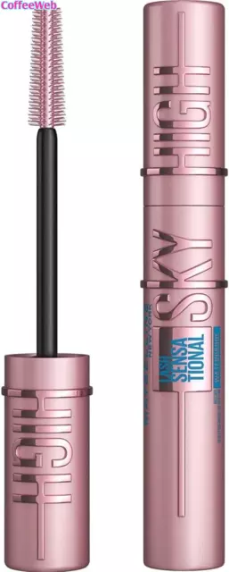 Maybelline New York Mascara Waterproof Ciglia Sensazionali Sky High, Volumizzant