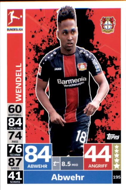 Topps Match Attax 18/19 - 195 - Wendell