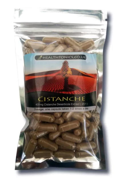 Cistanche Extrait (20 : 1 Équivalent À 10,000mg), Végétalien Capsules