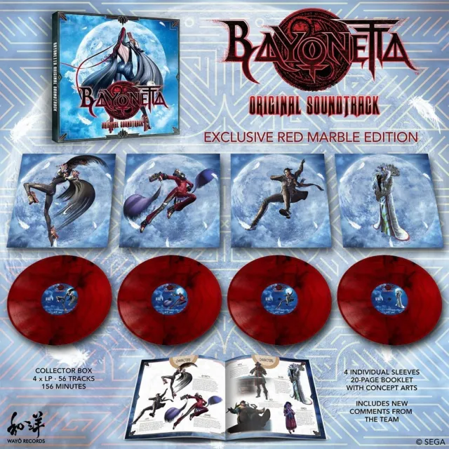 Bayonetta Original Vinyl Record Soundtrack 4 LP Blood Red Marble Box Set VGM OST