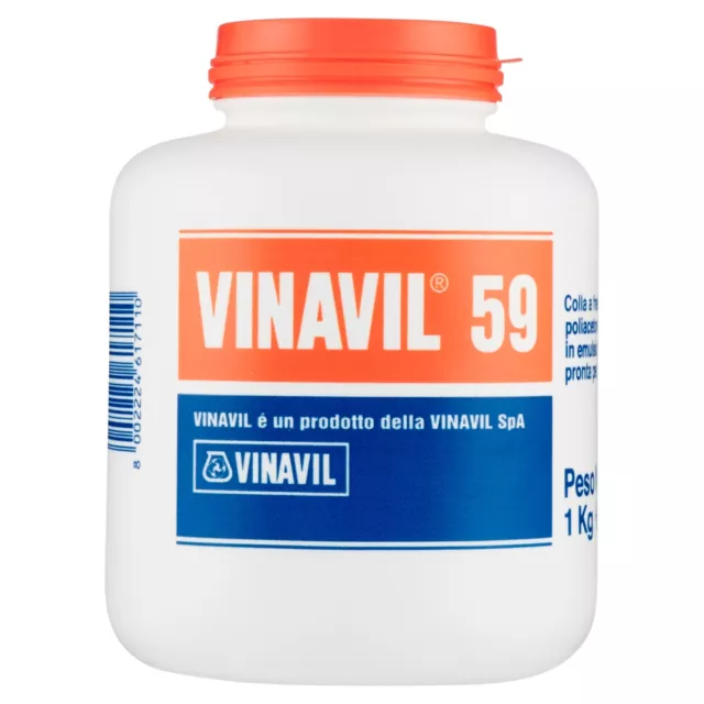 Vinavil Colla vinilica a media viscosità barattolo 1 kg - D0646 Vinavil 59