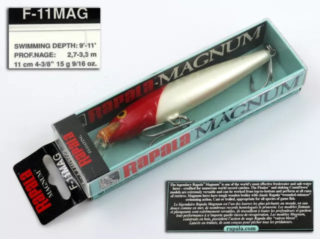 RAPALA MAGNUM FLOATING FMAG-11 RH Red Head 11 cm 15 grs EUR 12,80 -  PicClick FR