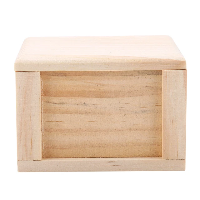 1Pc Natürliche Hölzerne Hamster Haus Flache Spitze Hütte Ratte Hütte Maus Käfig 3