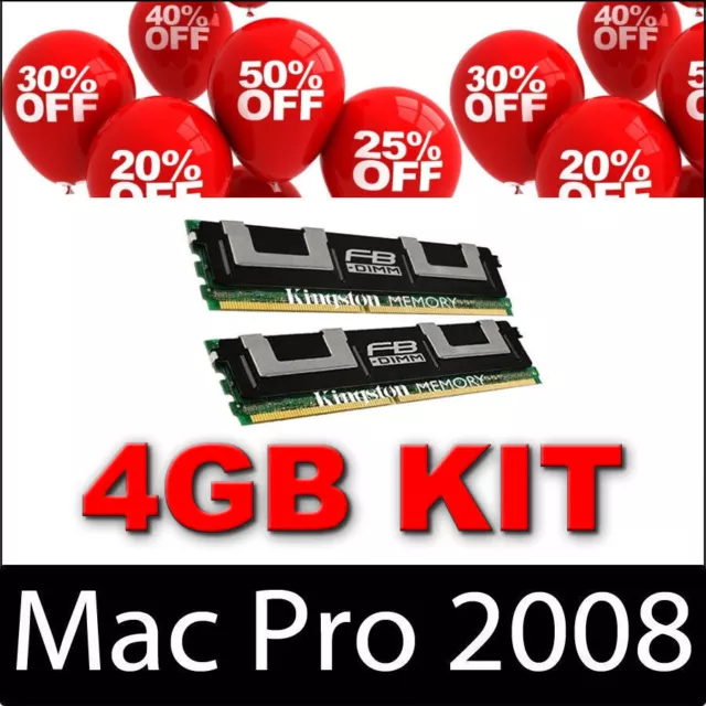 4GB kit DDR2 800MHz PC2-6400 Apple Xserve Xeon 3.0 "Eight Core" 3.0 GHz E5472