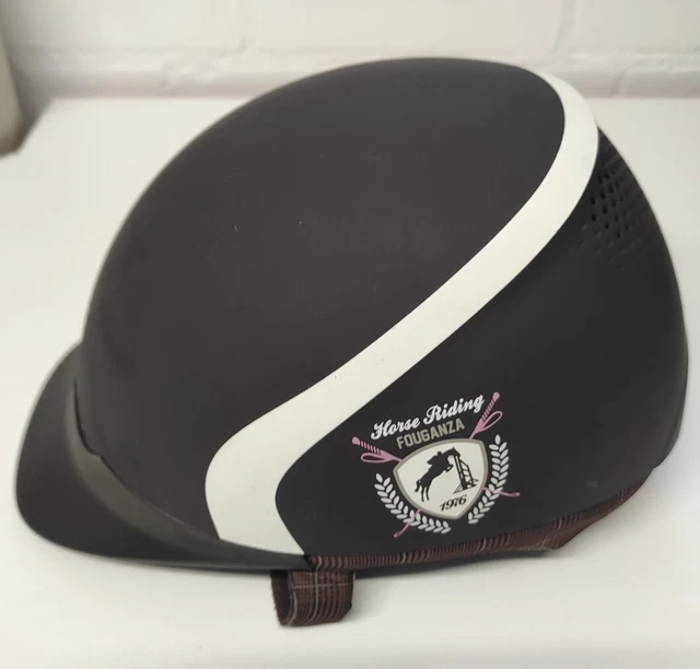 Reithelm/Reitkappe - FOUGANZA "SAFETY JUMP" MAROON - Gr. 55-57cm - 420g