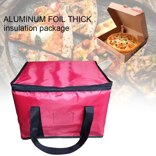 Zipper Food Storage Insulated Pizza Delivery Bag Picnic Oxford Cloth Folding