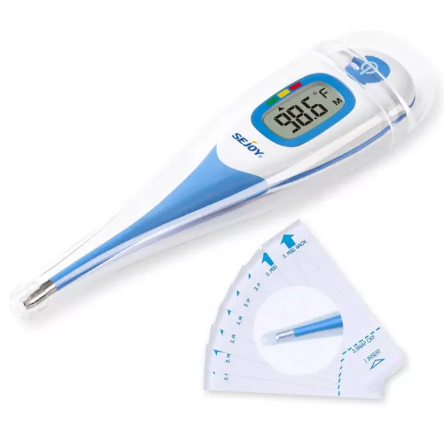 2 Pack 5-10s Accurate Fast Reading Digital Fever Oral  Body Thermometer
