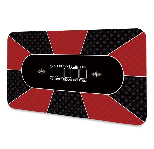CHIPS Tapis De Poker Texas Hold'em | Plateau De Table De Poker Portable