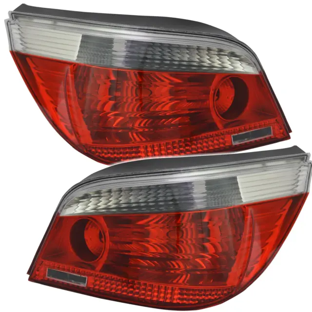 Rückleuchten Set für 5er BMW E60 2003-2007 Rot Weiß Heckleuchten Rücklichter