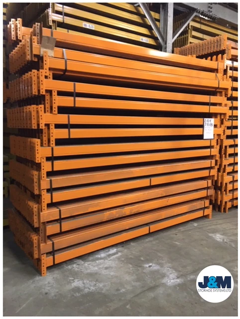 LINK 51 PALLET Racking Beams 2700mm 95mm Box Warehouse Storage-1 PAIR ...