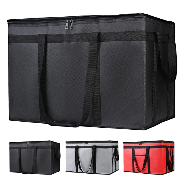 Insulated Food Delivery Bag, XXXL, Insulated Reusable Grocery Cooler/Hot Bags, T