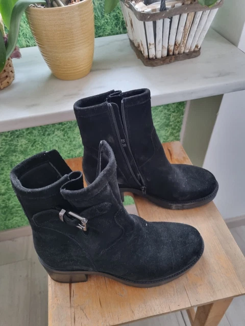 Bottine Noire Daim T38