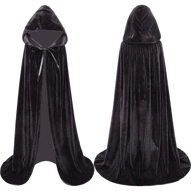 Cape De Noël Femme - Rouge Velours Avec Capuche - Douce Et Chaude - Style Père Noël - Parfaite Pour Fêtes, Halloween Et Cosplay - 4