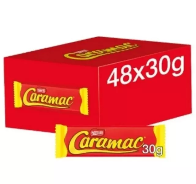 48 X 30g Caramac Caramel Chocolate Bars Discontinued Best Before July 2024